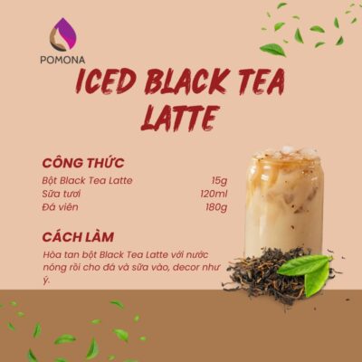 Iced Black Tea Latte